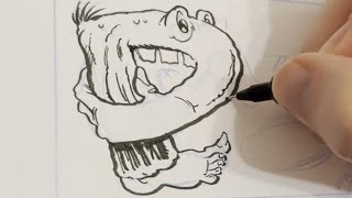 Drawing Like Basil Wolverton [upl. by Oloap]