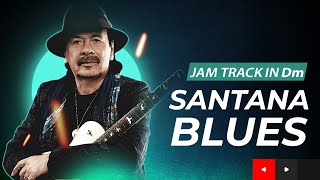 Santana Style Seductive Minor Blues Guitar Backing Track in Dm for Soloing and Jamming [upl. by Timus]