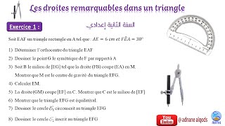 Droites remarquables dans un triangle [upl. by Kinelski]