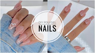 DIY POLYGEL NAIL TUTORIAL FOR BEGINNERS  INDEPTH EASY amp FAST  NAILTUTORIALS POLYGEL NAILS [upl. by Siffre]