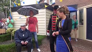 Takkenzwaaien amp Koningin Inhalen  Maandag De Gendtse Schuttersfeesten 2018  St Sebastianus Gendt [upl. by Idaline]