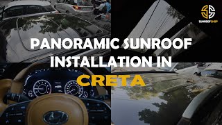 AFTERMARKET PANORAMIC SUNROOF INSTALLAION  SUNROOFSHOP [upl. by Eillime831]