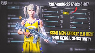 28 UPDATE BEST BGMI🔥Sensitivity Settings Bgmi Montage Sensitivity Code Zero Recoil  Wake UP [upl. by Domini861]