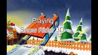 Playing snow rider 3D [upl. by Edrahc]