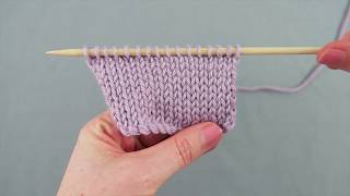 How to knit Stocking Stitch [upl. by Sew]