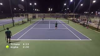 40 div  Nissan Titans vs Alpha Mavericks 10012024  Guam tennis [upl. by Barbur425]