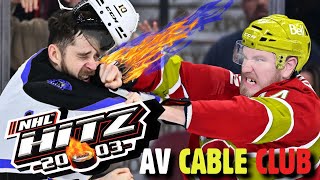 HOCKEY FIGHT NIGHT  NHL HITZ 2003  AV CABLE CLUB [upl. by Annodam]