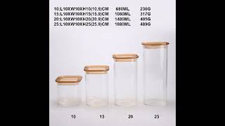 New products for borosilicate glass food containers glass glassware glassfactory sciec [upl. by Naejamron696]