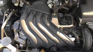 Tan Chong Malaysia Nissan Almera inside car bonnet with engine sound quick view [upl. by Kendricks155]