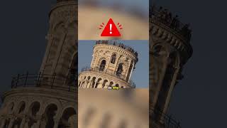 Heres Why the Leaning Tower of Pisa is Tilted 😱shorts [upl. by Ahterahs]