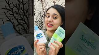 Best Facial Wash Of All Time Cetaphil Vs Simple Face Wash bestfacewash viral ytshorts shorts [upl. by Sairtemed]