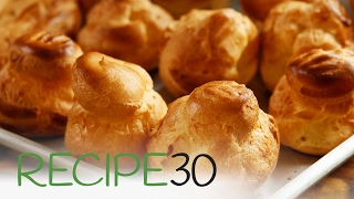 How to make perfect Choux Pastry  By RECIPE30com [upl. by Korff515]