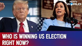 Who Is Winning US Election Right Now US Polls  Kamala Harris Vs Donald Trump  US Elections 2024 [upl. by Enifesoj293]