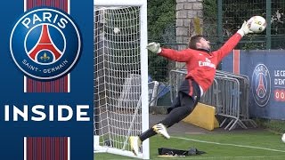 ENTRAINEMENT DES GARDIENS  GOALKEEPER TRAINING SESSION with Kevin Trapp [upl. by Candace]