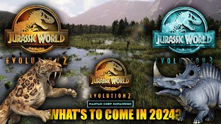 WHATS TO COME IN 2024 FOR JURASSIC WORLD EVOLUTION 2 [upl. by Osgood443]