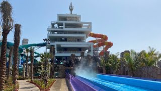 Dubai Trident Tower Top 6 Best Water Slides POV [upl. by Sloane]