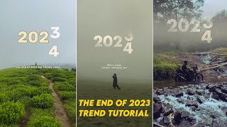 the end of 2023 has finally come reel editing  2023 to 2024 clock animation editing [upl. by Nosylla]