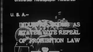 Industry Booms After Repeal of Prohibition 1933 Newsreel [upl. by Magnusson]