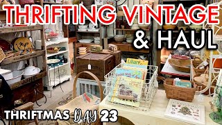 VINTAGE THRIFTING FOR HOME DECOR amp HAUL [upl. by Valerian]