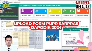 UPLOAD FORM PUPR SARPRAS DAPODIK 2024 [upl. by Yenffad231]