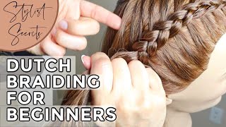 How To Dutch Braid For Beginners [upl. by Foah920]