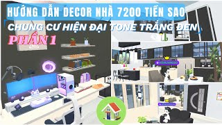 PLAY TOGETHER  Hướng dẫn decor nhà 7200 tiền sao chủ đề Chung cư hiện đại tone trắng đen PHẦN 1 [upl. by Inoue]