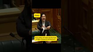 Full video of haka performed by Moari at New Zealand parliament over a controversial bill shorts [upl. by Olivette]