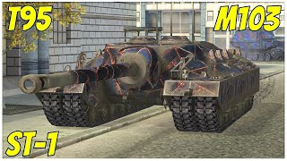 T95 M103 amp STI ● WoT Blitz [upl. by Berna]