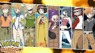 All Kanto Gym Leader Battles  Pokemon HeartGoldSoulSilver [upl. by Chappelka]