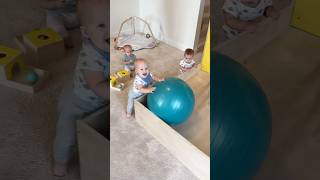 He Super Sized the Kid’s Toy 🤣 baby triplets dad diy mom cute [upl. by Kcirdek]