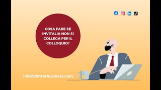 COSA FARE SE INVITALIA NON SI COLLEGA PER IL COLLOQUIO [upl. by Chaille]