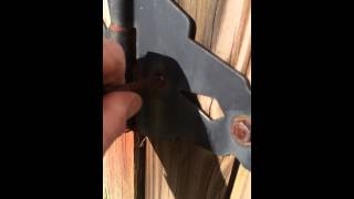 Stripped Lag Bolt  Wooden Gate Hinge Part 2 of 2 [upl. by Eemia]