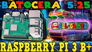 🔥Batocera 525 Raspberry Pi 3b 32GB Theme Hyperspin [upl. by Raddy]