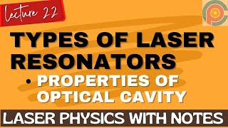 Types of Laser Resonators  Common Cavity Configurations  Properties Of Optical Cavity [upl. by Milda407]