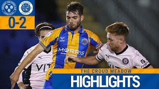 2425 HIGHLIGHTS  Shrewsbury Town 02 Stockport County  visitors pick up three points [upl. by Ahsinek]