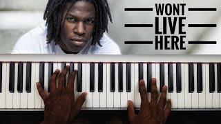 Daniel Caesar  Wont live here reggiewatkins piano cover [upl. by Helmut]