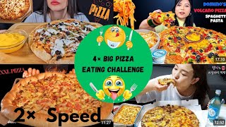 2× Pizza Eating Challenge। Eating Mukbang। Eating Asmr। Food pizza challenge mukbang food asmr [upl. by Nnaihs]