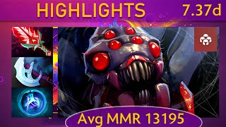 ✨ 737d Broodmother KAD  21 KP  92 Mid Highlights  Dota 2 Top MMR [upl. by Christoper]