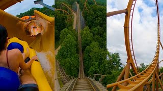 Every Roller Coaster amp Water Coaster at Holiday World Full Onride POV [upl. by Mathe]