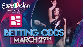 Eurovision 2022 Betting Odds Ranking  27032022 [upl. by Bethezel]