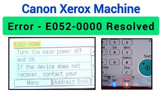 Canon Error  E0520000 Resolved [upl. by Rimhsak]