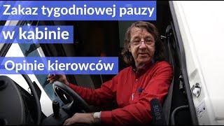 Sonda parkingowa co kierowcy sądzą o zakazie tygodniowej pauzy w kabinie [upl. by Ahsinod]