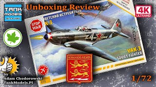 Unboxing 324  172 Yak3 NormandieNiemen  Zvezda 7301 [upl. by Jona]