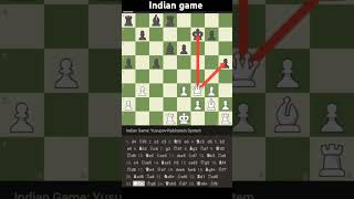 Indian game  YusupovRubinstein System indian shortsvideo chess [upl. by Dareg]