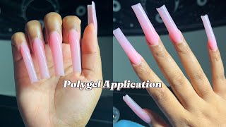 Polygel Tutorial  Real Time Application  Beginner Friendly [upl. by Aehc]