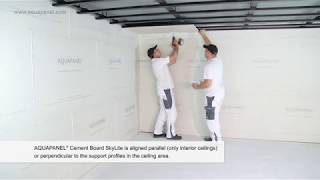 Installation of Knauf AQUAPANEL® Cement Board SkyLite [upl. by Danna106]