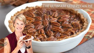 Award Winning KETO PECAN PIE  Gooey SugarFree Recipe [upl. by Hakeber]