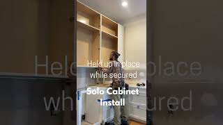 Solo Cabinetry Install Amazing Rig Tool for Safe Work DIY cabinet build [upl. by Libre]