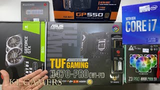 intel Core i7 10700 ASUS TUF Gaming H470PRO WiFi msi GTX1650 VENTUS XS Gaming PC Build Benchmark [upl. by Meakem]