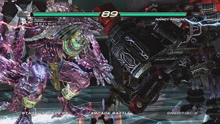 ps3 Tekken 6 Boss Azazel all win playthrough cpu level ultra hard [upl. by Nerol]